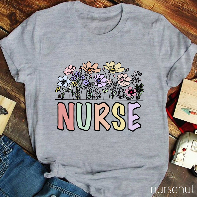 Nurse Flower T-Shirt