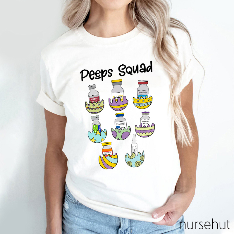 Peeps Squad Nurse T-Shirt
