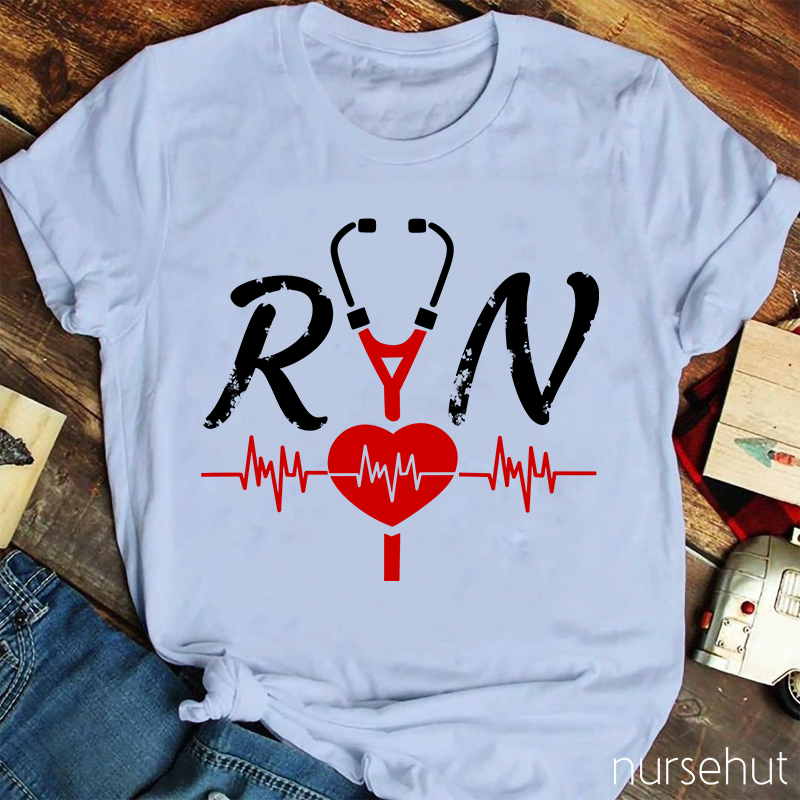 RN Nurse Stethoscope Nurse T-Shirt