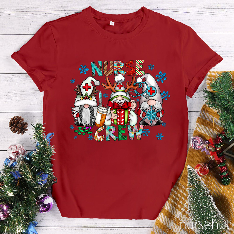Gnomes Nurse Crew Nurse T-Shirt