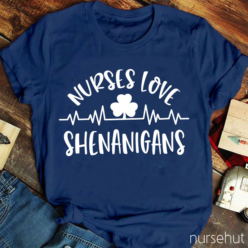 This Nurse Love Shenanigans Nurse T-Shirt