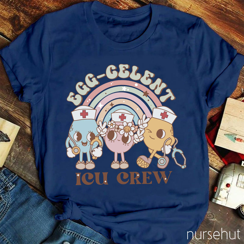 Personalized Egg-Cellent Nurse Crew Nurse T-Shirt