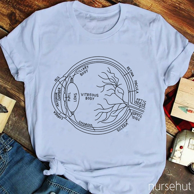 Eye Anatomy Nurse T-Shirt