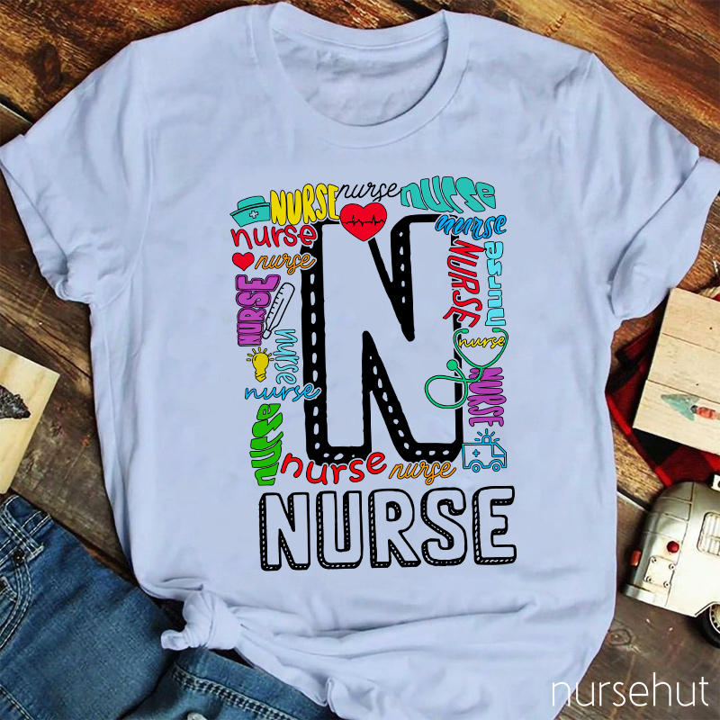 Colorlful Nurse Life Nurse T-Shirt