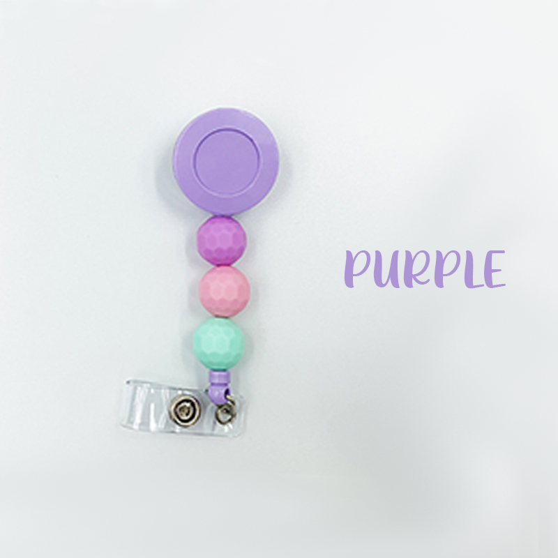 Colorful Beaded Nurse Badge Reel