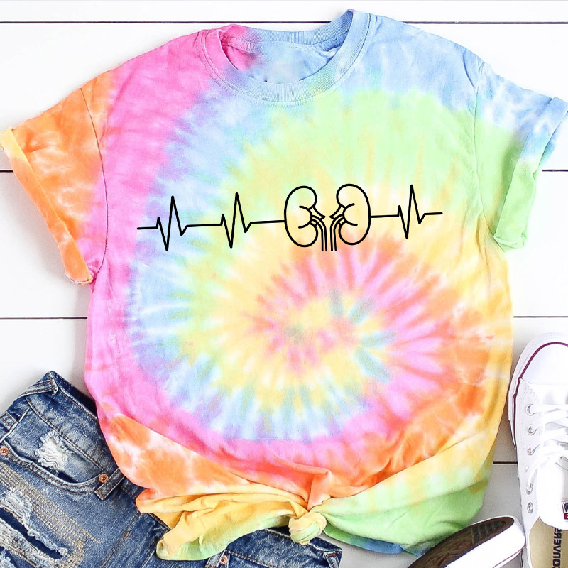 Kidney Nurse Tie-dye T-Shirt