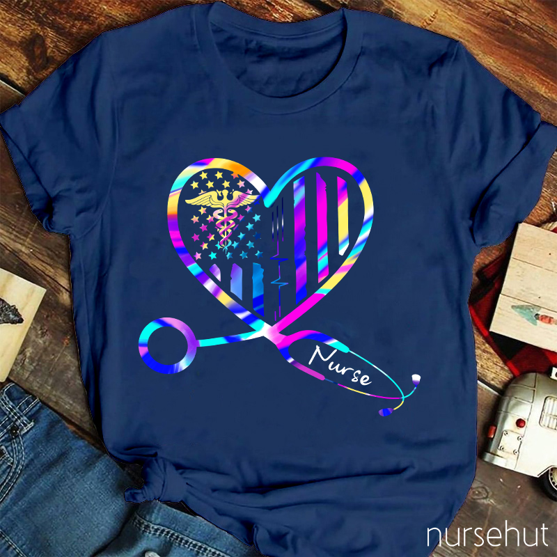 Nursing Is A Work Of Heart T-Shirt