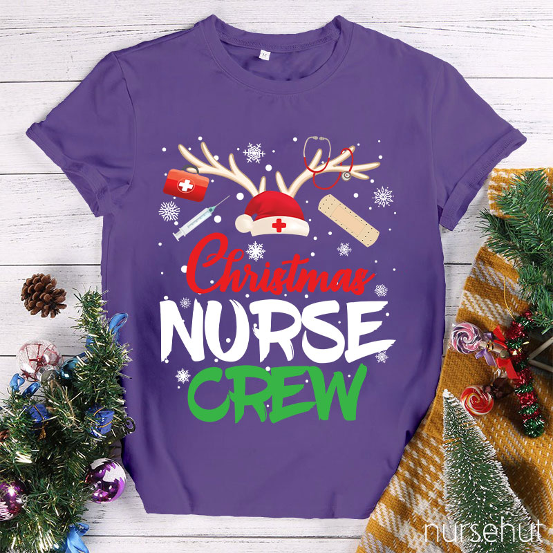 Christmas Nurse Crew Nurse T-Shirt
