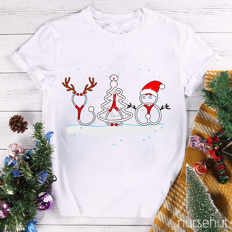 A Snowing Day With A Nurse T-Shirt