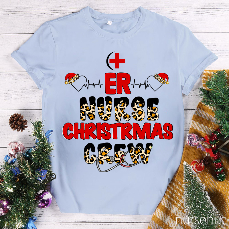 ER Nurse Christmas Crew Nurse T-Shirt