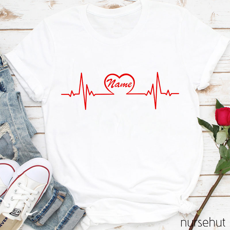 Personalized I Hear Your Heart Jump Nurse T-Shirt
