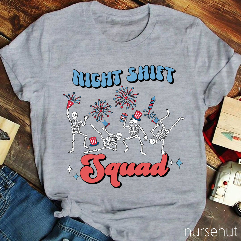 Night Shift Squad Nurse T-Shirt