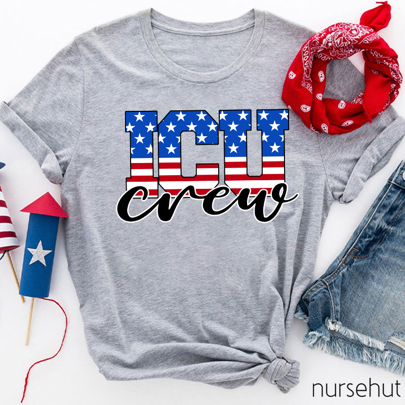 Personalized Department ICU Crew Nurse T-Shirt
