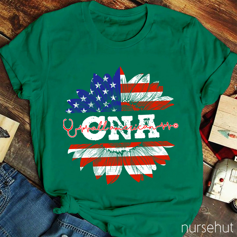 Personalized Department Sunward Flower Nurse T-Shirt