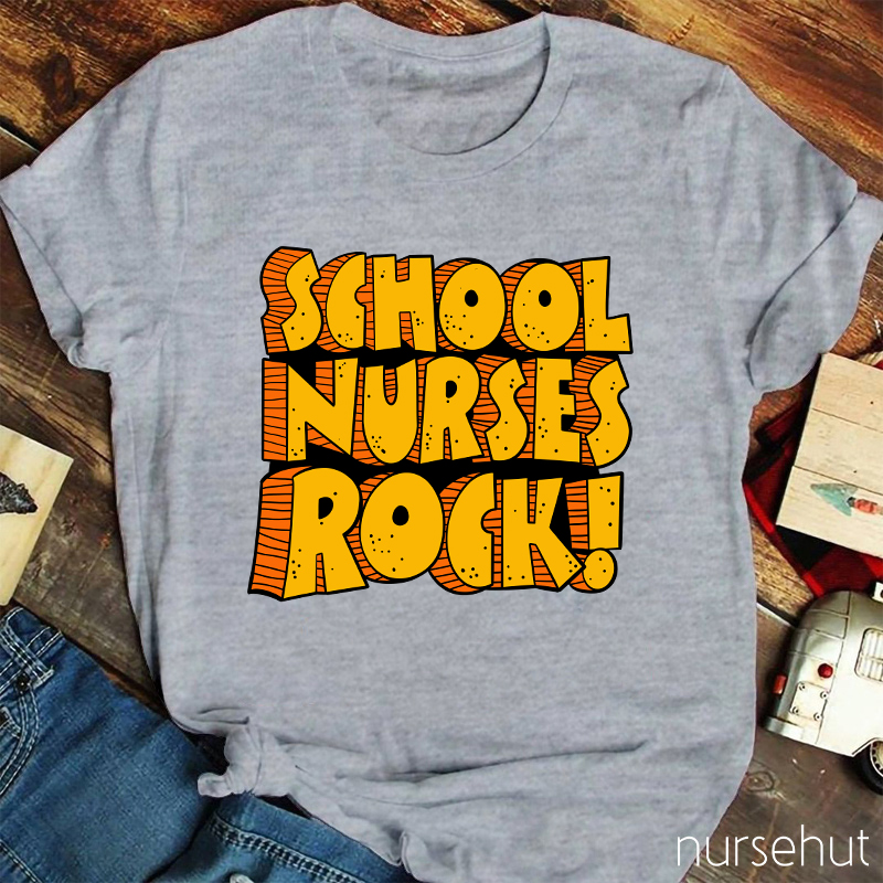 School Nurses Rock Nurse T-Shirt