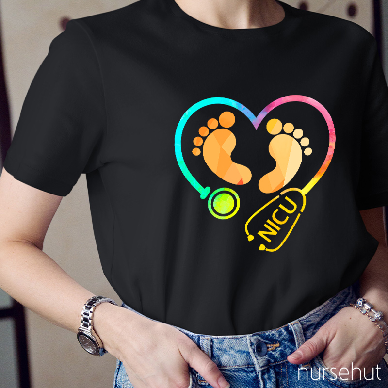 Lovely Baby Feet Nurse T-Shirt