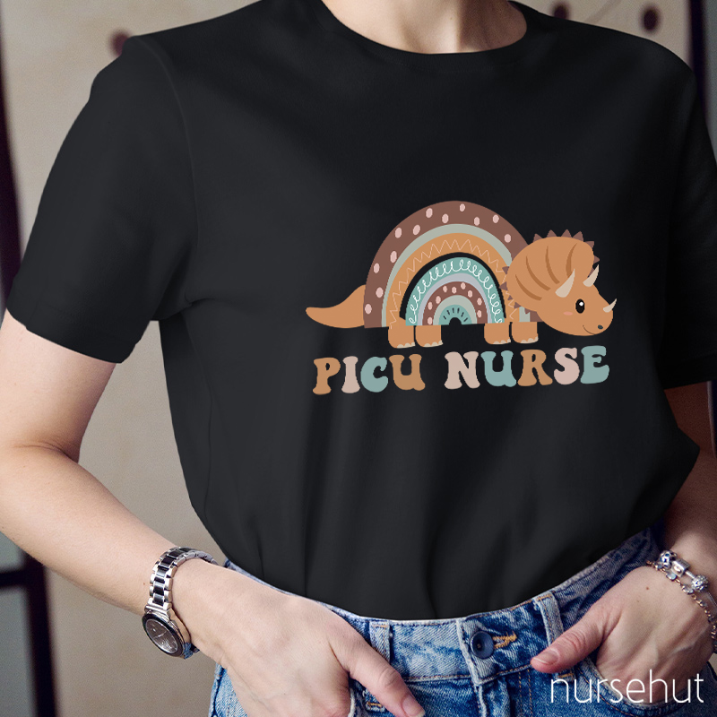 Picu Nurse Dinosaur Nurse T-Shirt