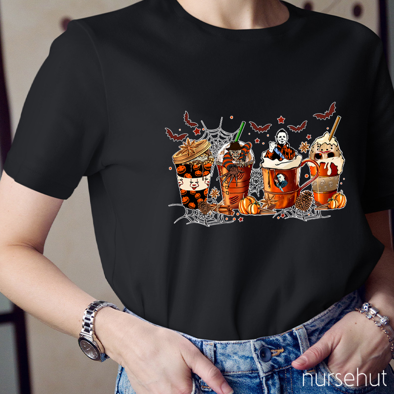 Halloween Drinks Nurse T-Shirt