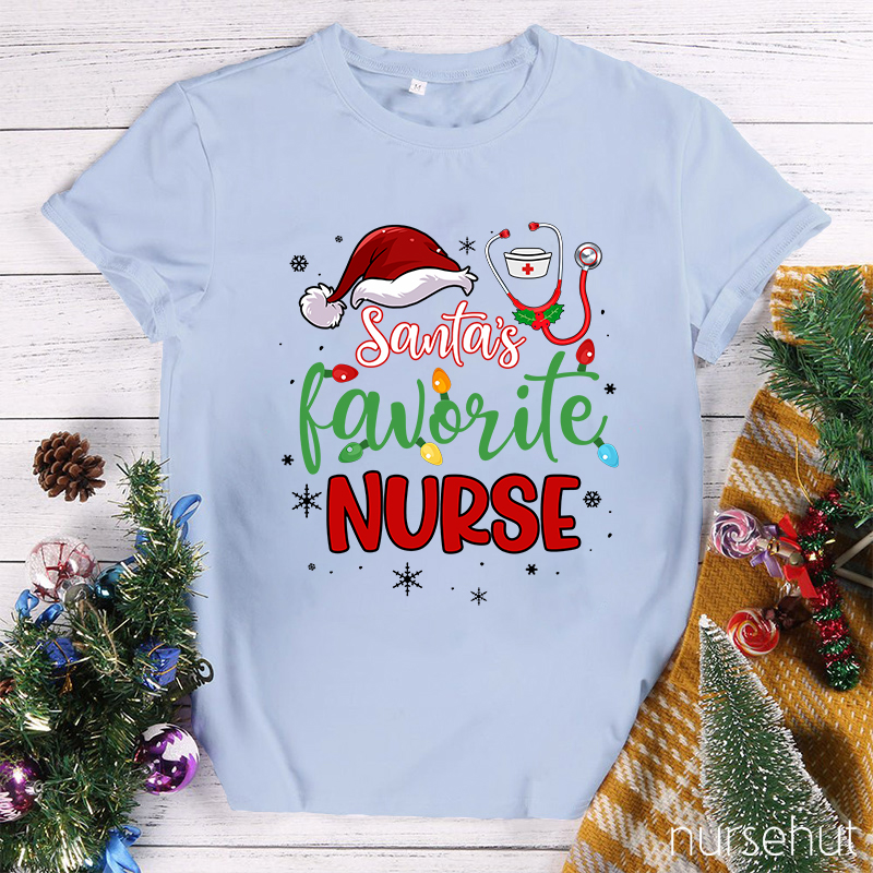 I Am Santa's Favorite Nurse T-Shirt