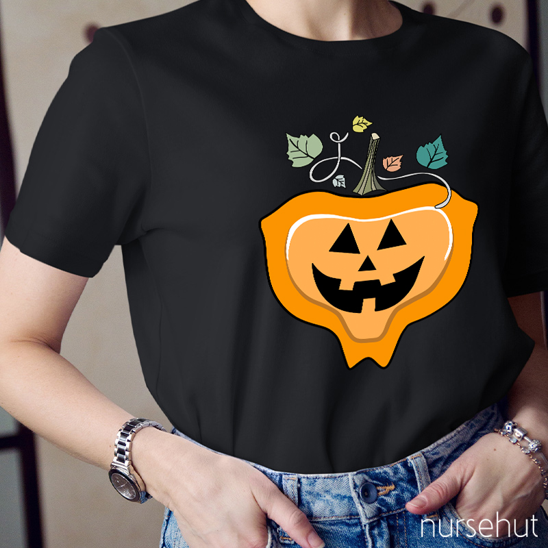 Cute Pumpkin Nurse T-Shirt