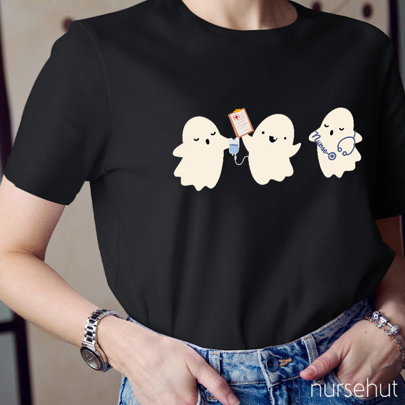 Cute Ghost Nurse T-Shirt