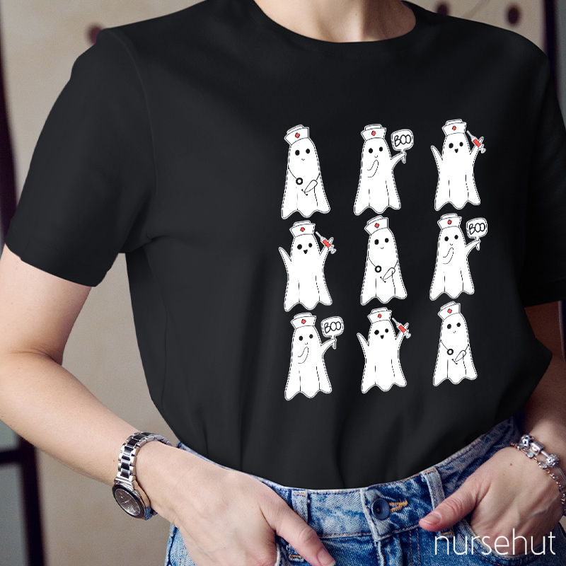 Nine Ghosts Nurse T-Shirt