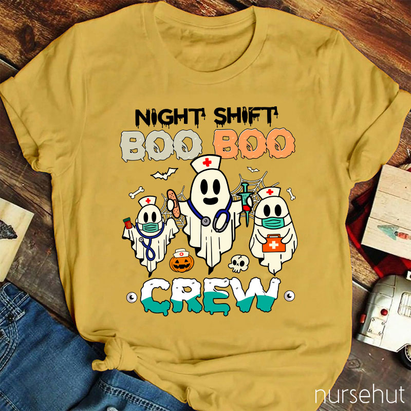 Night Shift Boo Boo Crew Nurse T-Shirt