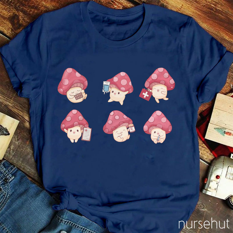 Nurse Mushrooms Nurse T-Shirt
