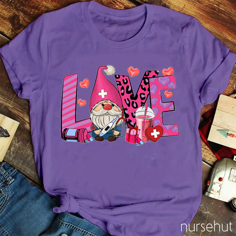Love Gnome Nurse T-Shirt