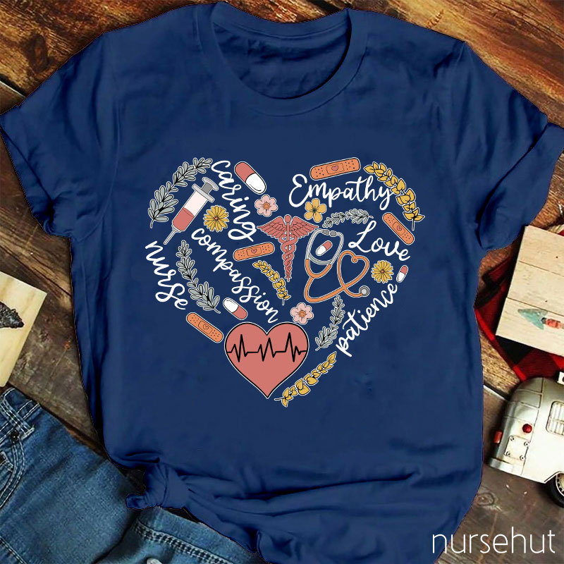 Compassion Caring Empathy Nurse T-Shirt