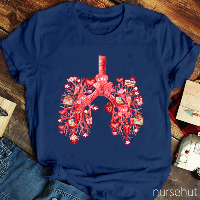 I Love You Valentine Air Ducts Nurse T-Shirt