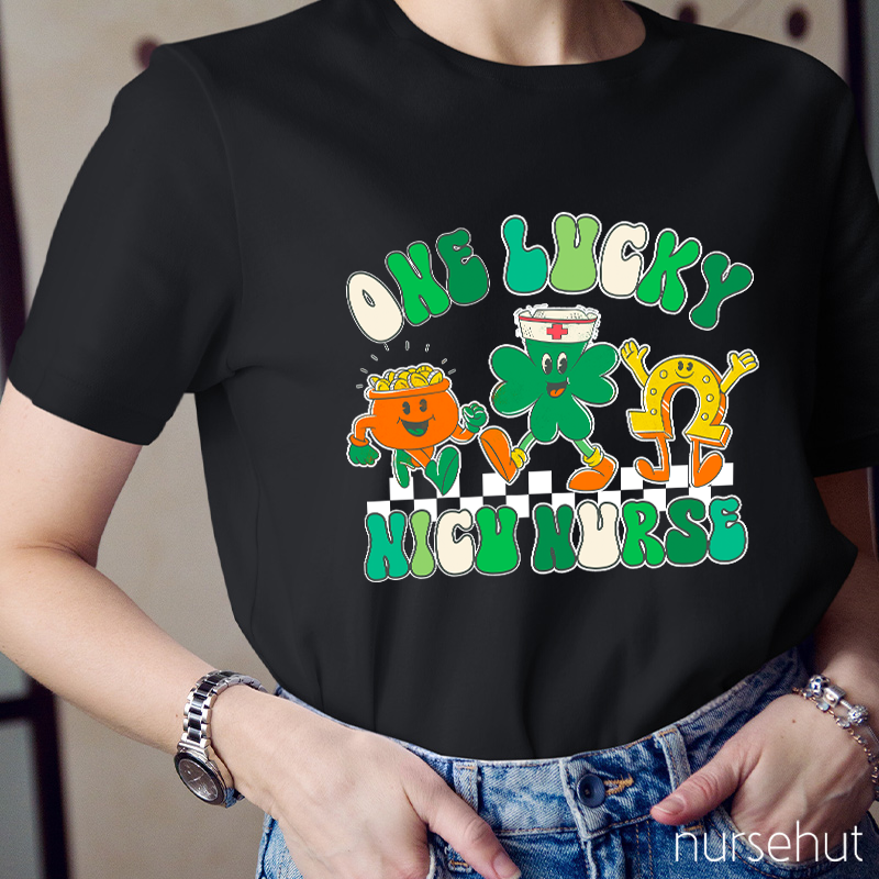 One Lucky NICU Nurse T-Shirt
