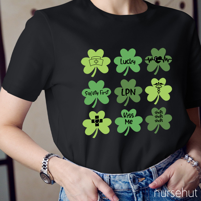 Personalized Safety First Be Lucky Nurse T-Shirt