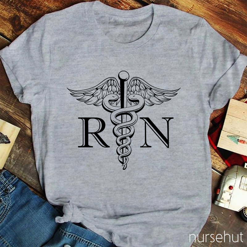 RN Registered Nurse Snake Staff T-Shirt