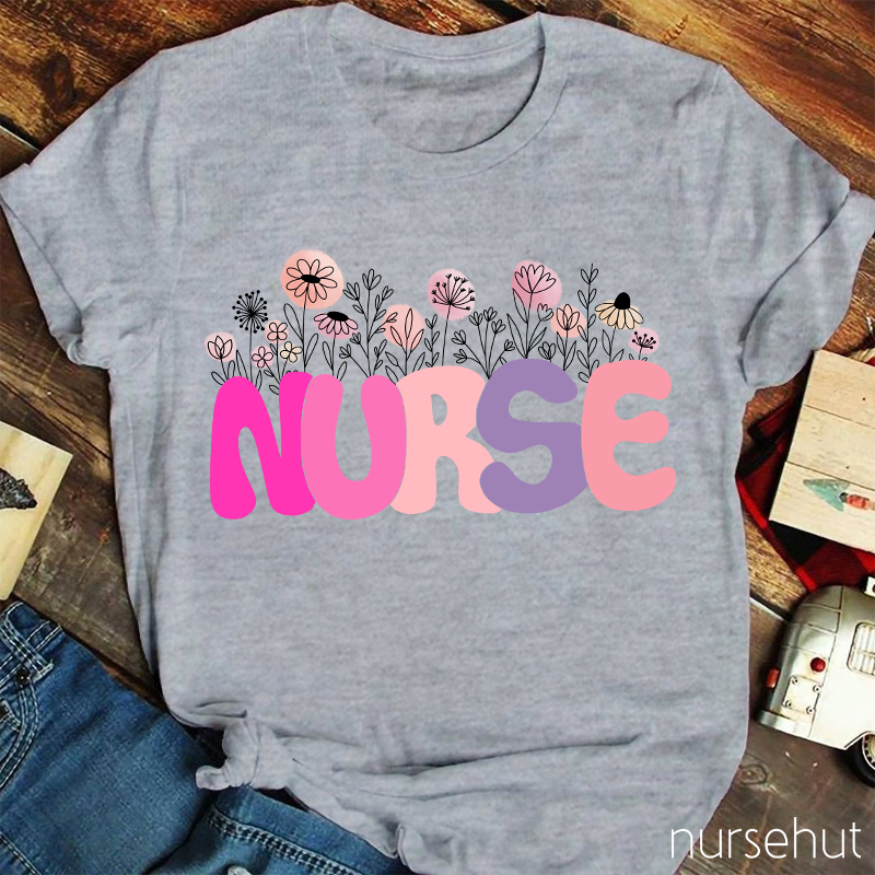 Nurse Flower T-Shirt
