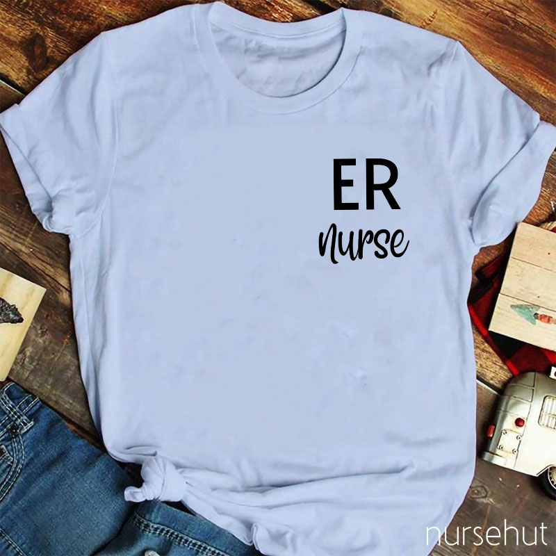 Personalized Department Minimalism Nurse T-Shirt