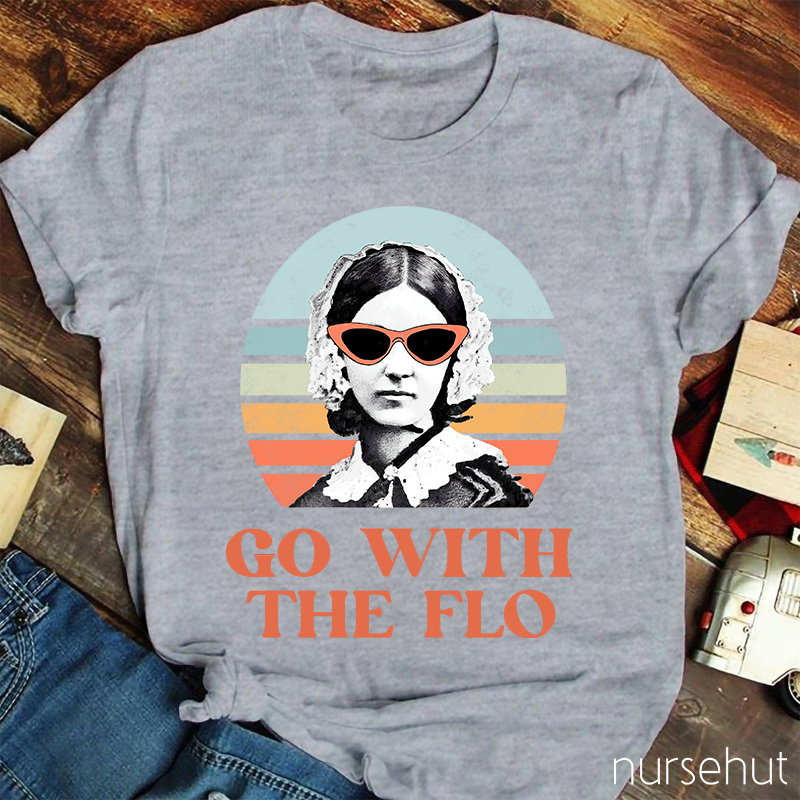 Florence Nightingale Go With The Flo Nurse T-Shirt