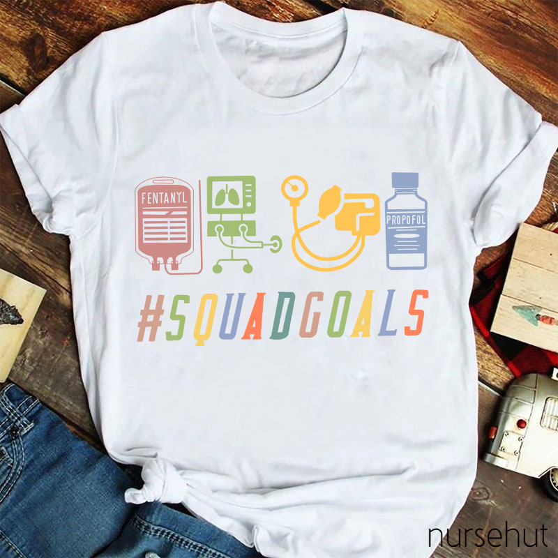 ICU Squadgoals Nurse T-Shirt