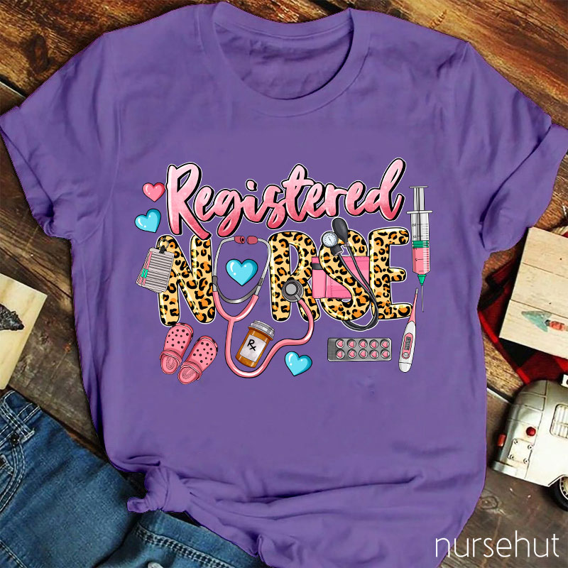 Registered Nurse I'd Like To Wear Pink All Day Nurse T-Shirt