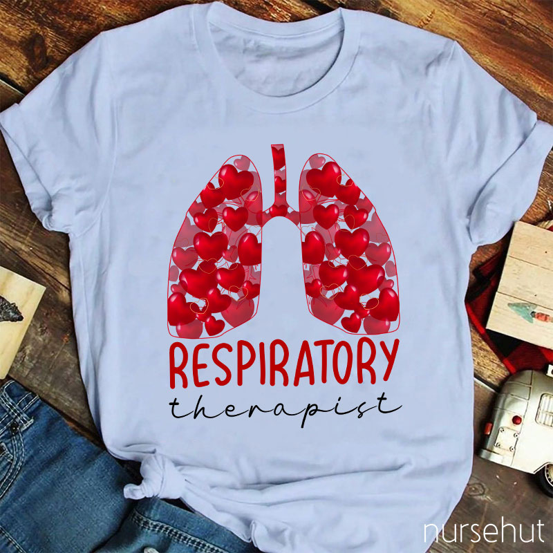 The Lung Full Of Sweethearts Respiratory Therapist Nurse T-Shirt