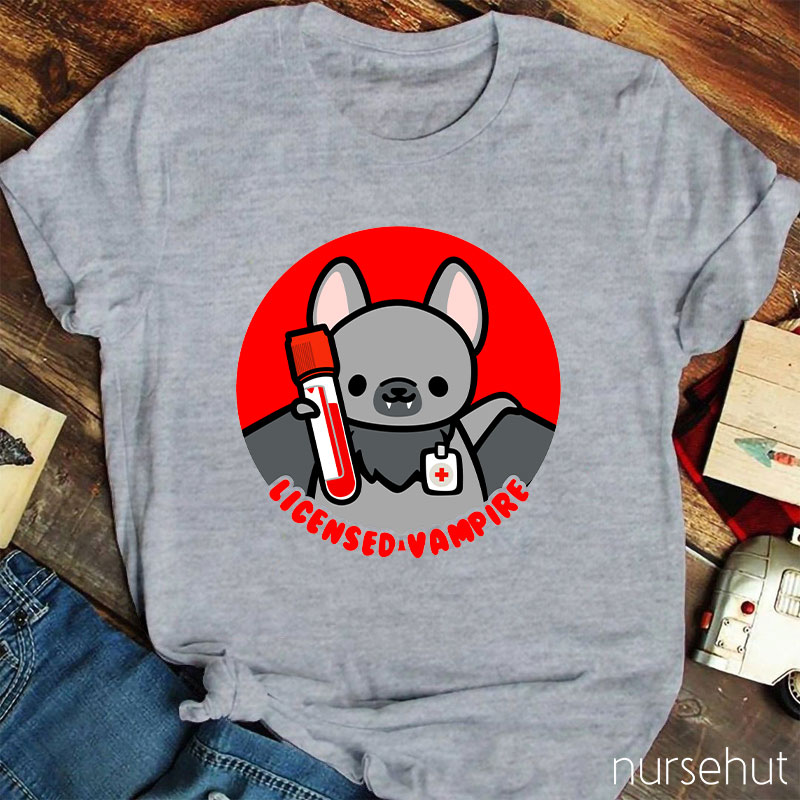 Licensed Vampire Nurse T-Shirt