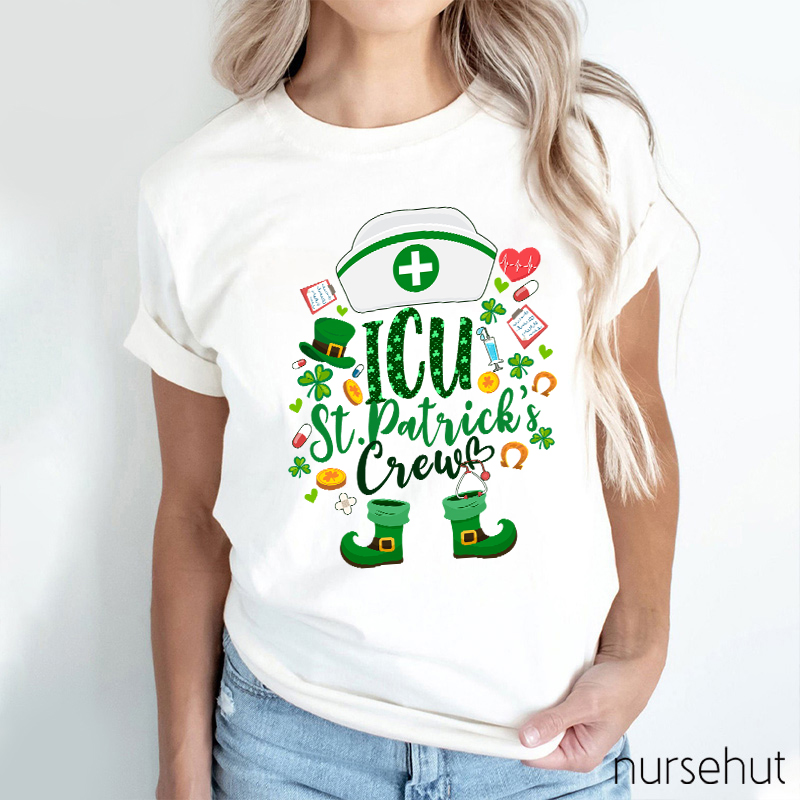 Personalized Department St. Patrick's Crew Nurse T-Shirt