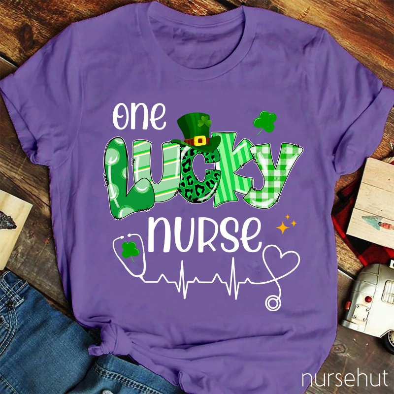 One Lucky Nurse St. Patrick's Day Nurse T-Shirt
