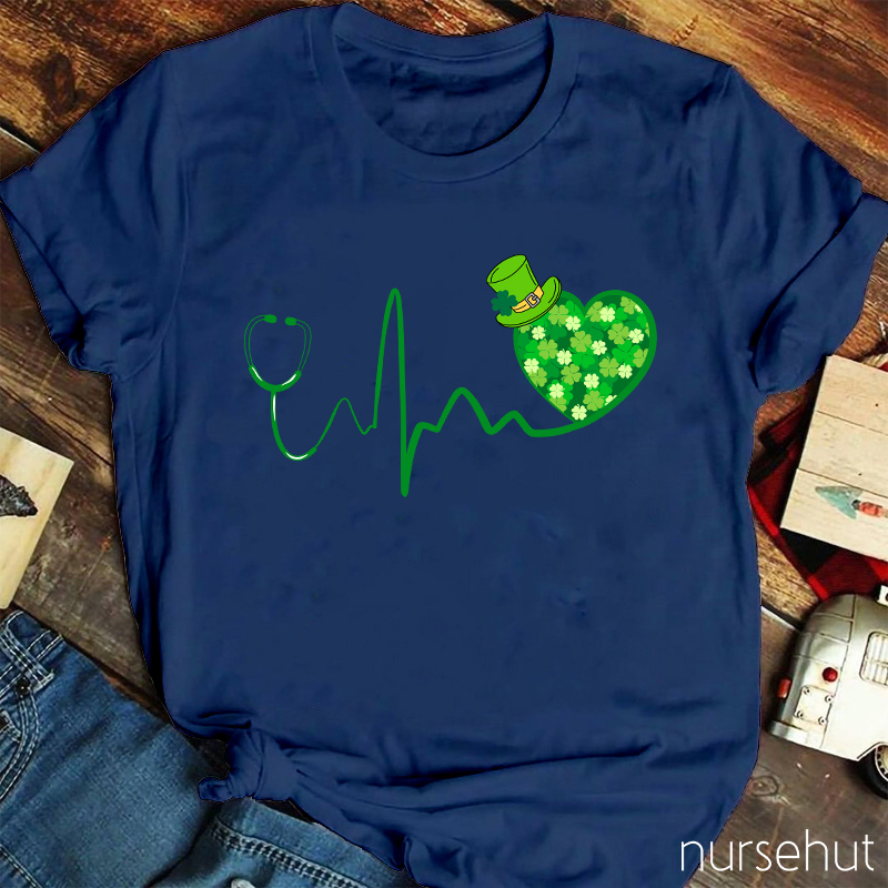 Clover Heart Nurse T-Shirt