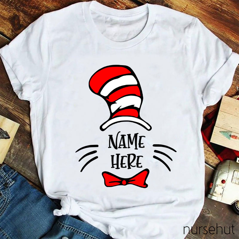 Personalized Nurse Name Cat Nurse TShirt