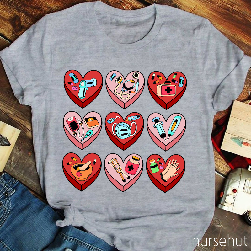 A Heart Full Of Nursing Nurse T-Shirt