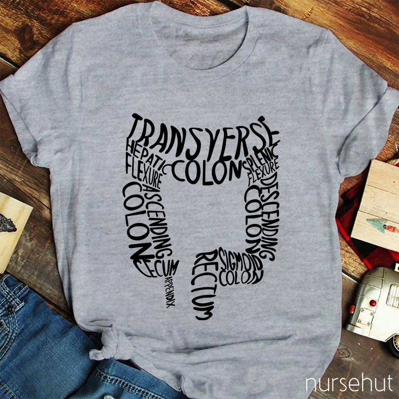 Intestinal Tract Transverse Colon Nurse T-Shirt