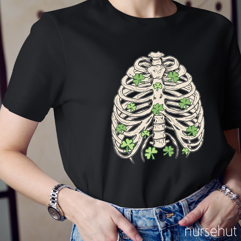 Clover And Ribs Nurse T-Shirt