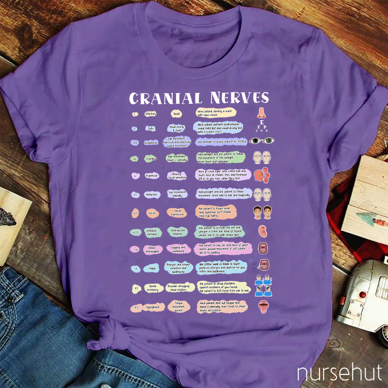Cranial Nerves Nurse T-Shirt