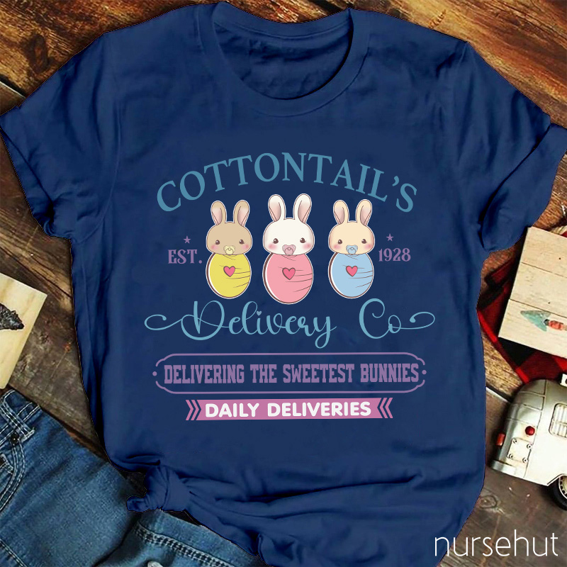 Cottontail's Delivery Co Nurse T-Shirt